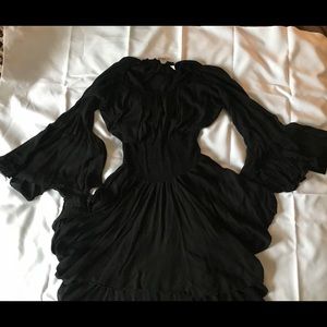 Hi-low Black Pirate Goth Long Blouse/Dress
